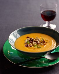 Red kuri squash soup