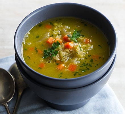 Red lentil & carrot soup