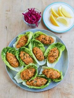 Red lentil and lemon kofte