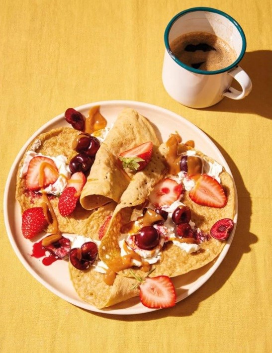Red lentil crêpes (savoury)