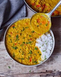Red lentil dahl