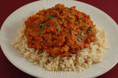 Red lentil dal