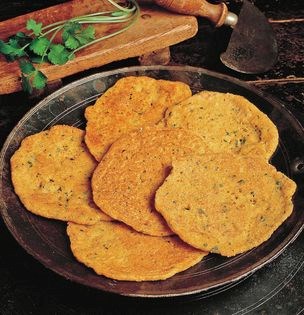 Red lentil pancakes