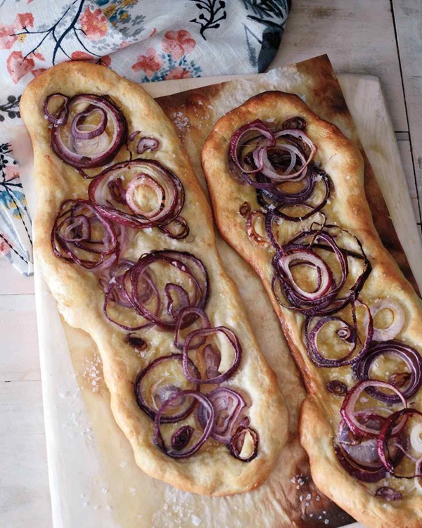 Red-onion flatbread