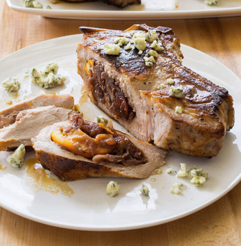 Red onion jam stuffing with Port, pecans, and dried fruit