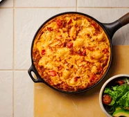 Red pepper & pancetta frittata