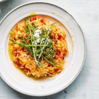 Red pepper risotto