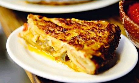 Red pepper tortilla