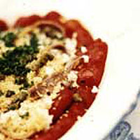 Red pepper vinaigrette