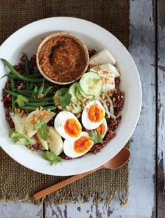 Red rice gado gado