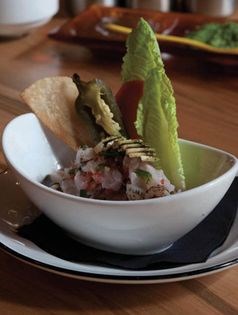 Red snapper ceviche (Ceviche de huachinanago)