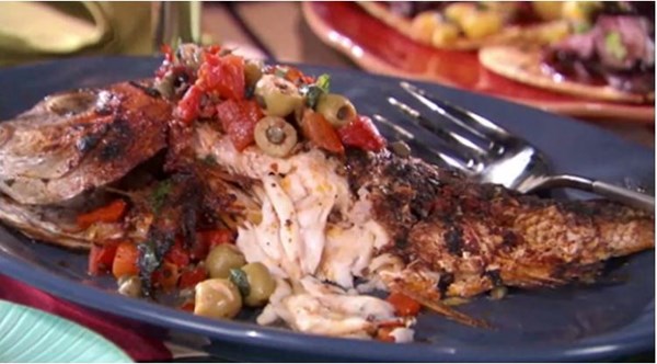 Red snapper, Vera Cruz style (Huachinango Veracruzano)