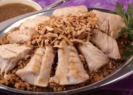Red snapper with caramelized cumin rice (Sayadiyeh)