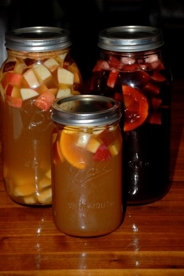 Red spiced apple sangria