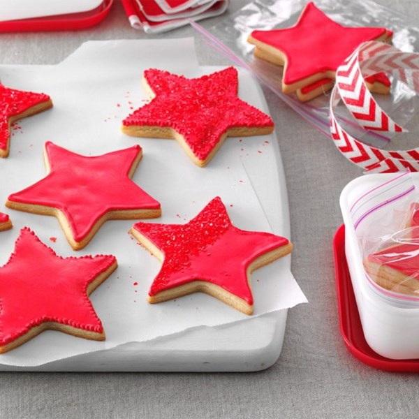 Red star cookies