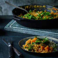 Red sweet potato dhal