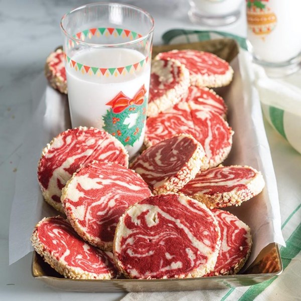 Red velvet benne shortbreads
