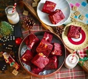 Red velvet brownies