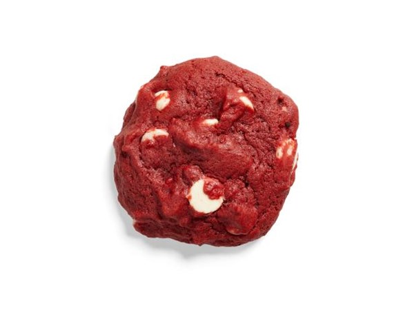 Red velvet cakey chocolate chip cookies