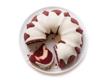 Red velvet cream cheese bundt cake