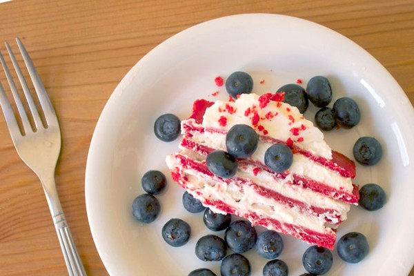 Red velvet icebox cake