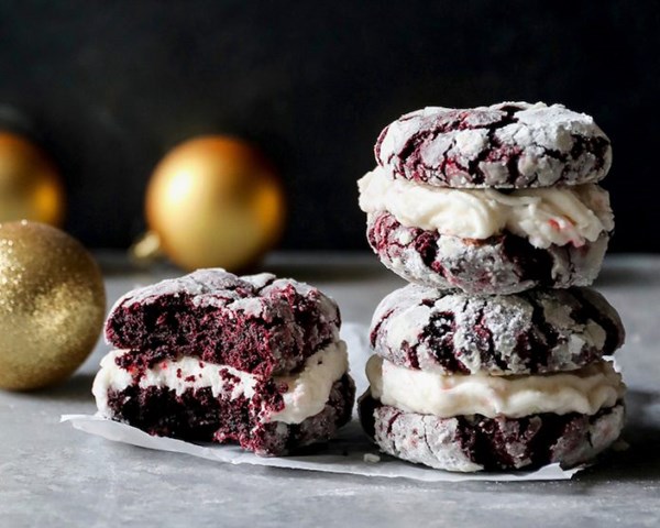 Red velvet peppermint sammies
