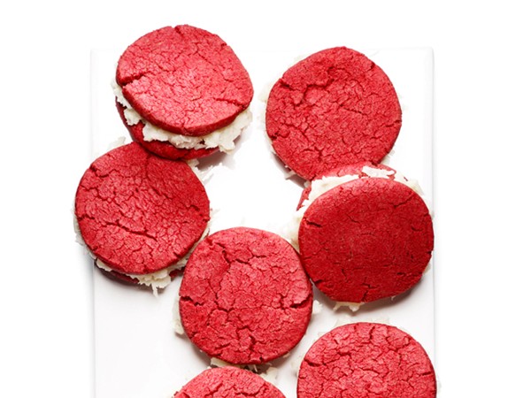 Red velvet sandwich cookies