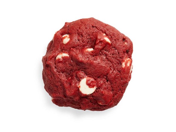 Red velvet-white chocolate cookies