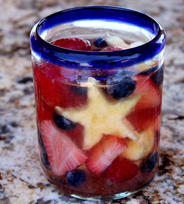 Red, white & blue sangria