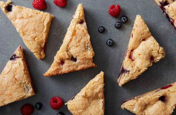 Red, white, and blue blondies