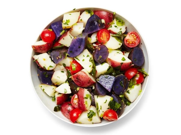 Red, white and blue potato salad 