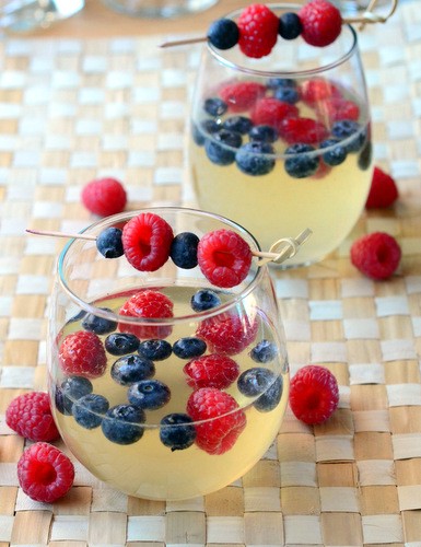 Red, white and blue sangria
