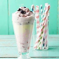 Red, white, and blue shakes