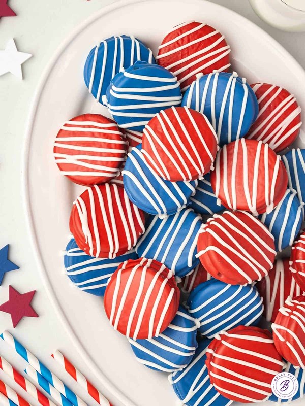 Red white blue Oreos