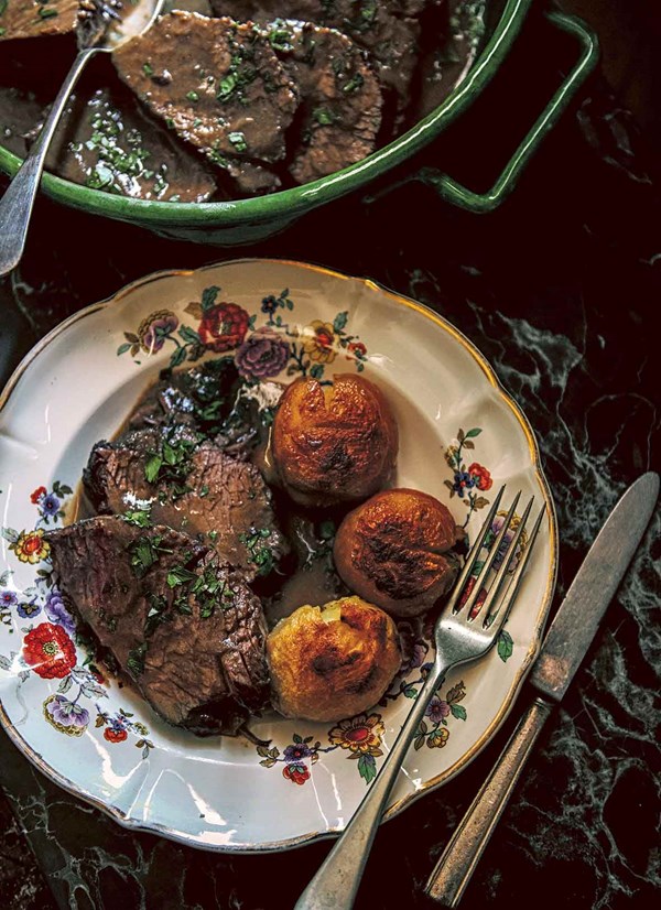 Red wine braised beef