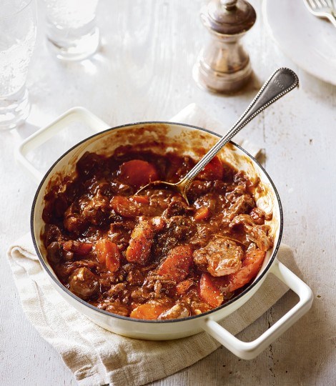 Red wine braised beef and vegetable stew