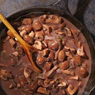 Red wine braised mushroom sauce