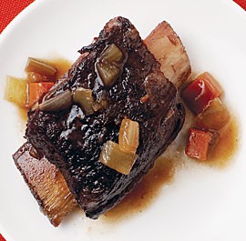 Red wine braised short ribs