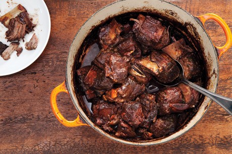 Red wine-braised shortribs