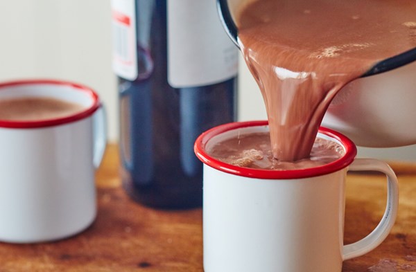 Red wine hot chocolate