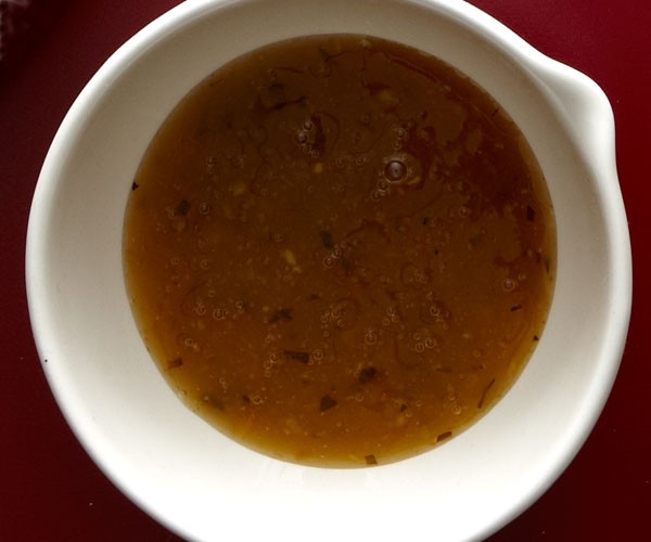 Red wine-orange vinaigrette