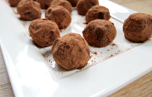 Red wine truffles
