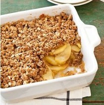 Reduced-fat apple crisp