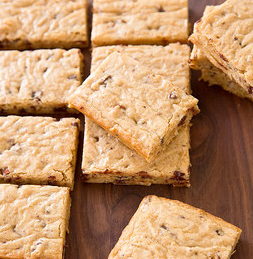 Reduced-fat blondies
