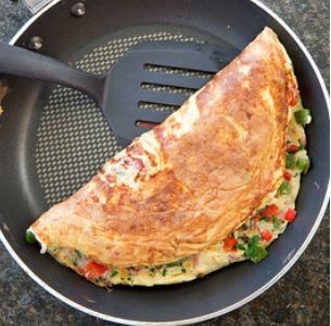 Reduced-fat Denver omelet