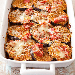 Reduced-fat eggplant Parmesan