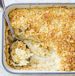 Reduced-fat funeral potatoes