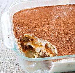 Reduced-fat tiramisù