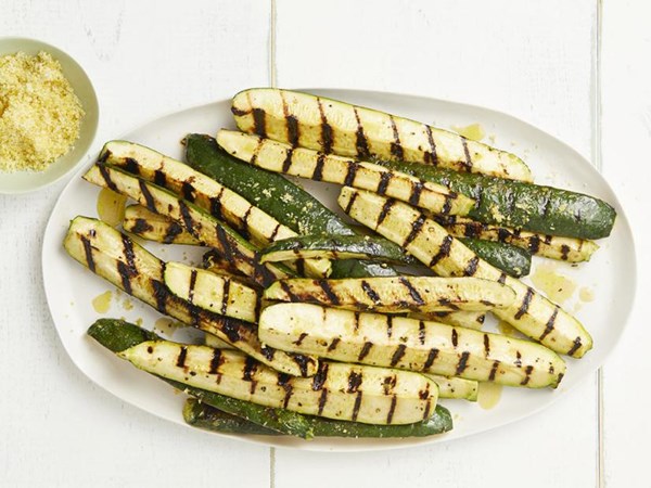 Ree Drummond’s grilled zucchini with yummy lemon salt