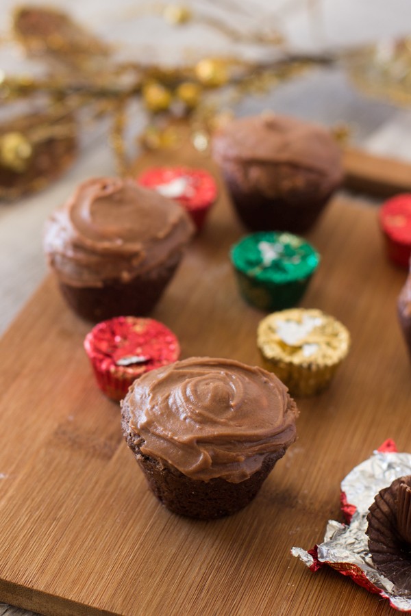 Reese’s Mississippi mud bites (with chocolate frosting)